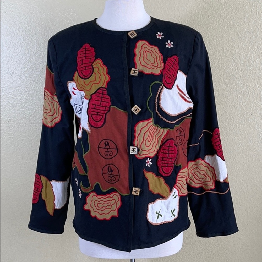Allure Vintage Blazer Jacket Art To Wear Size L